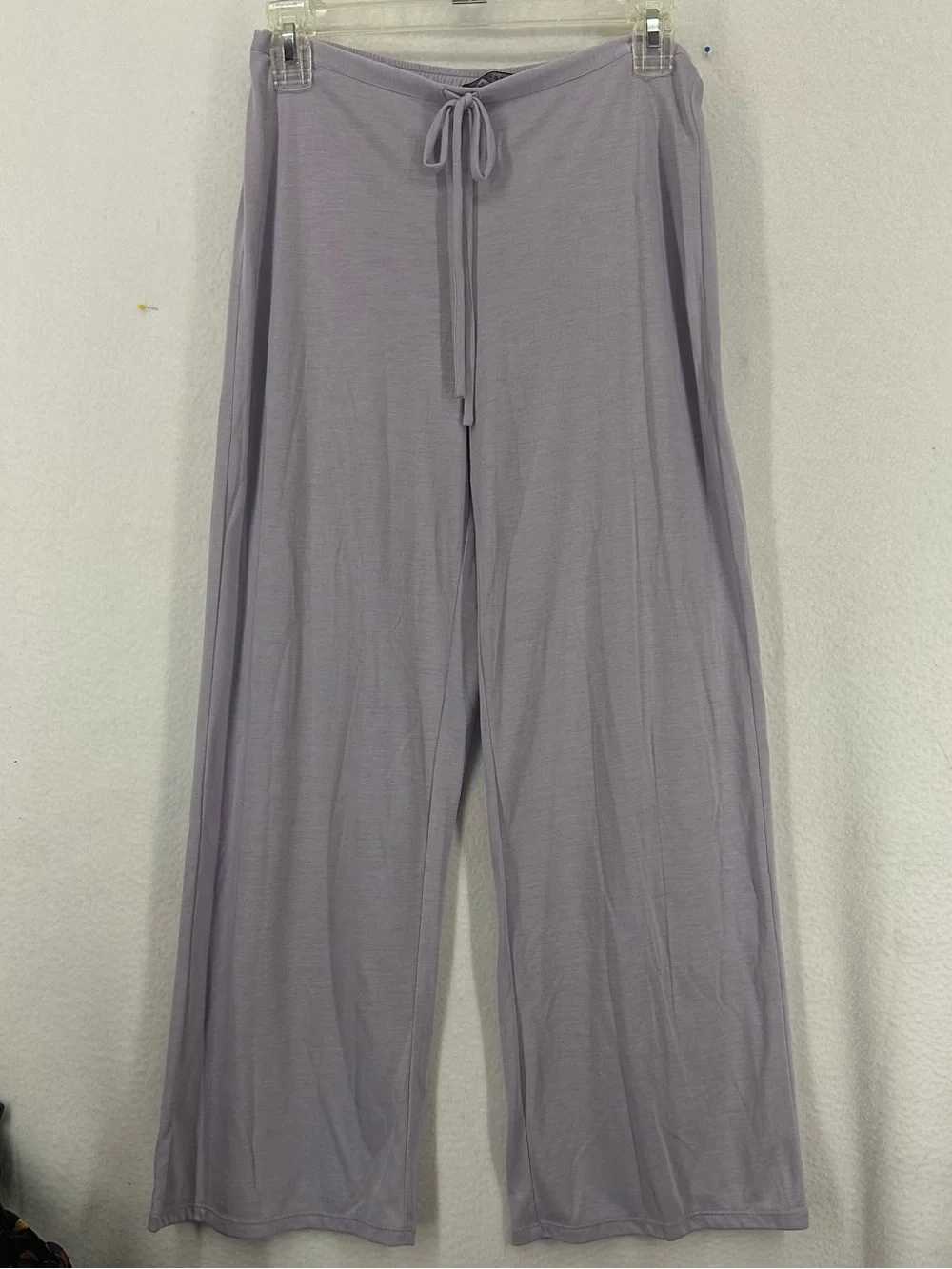 Natori Lounge‎ Pajama Pants Women XS Lavender Wide Leg Drawstring Sleepwear Soft